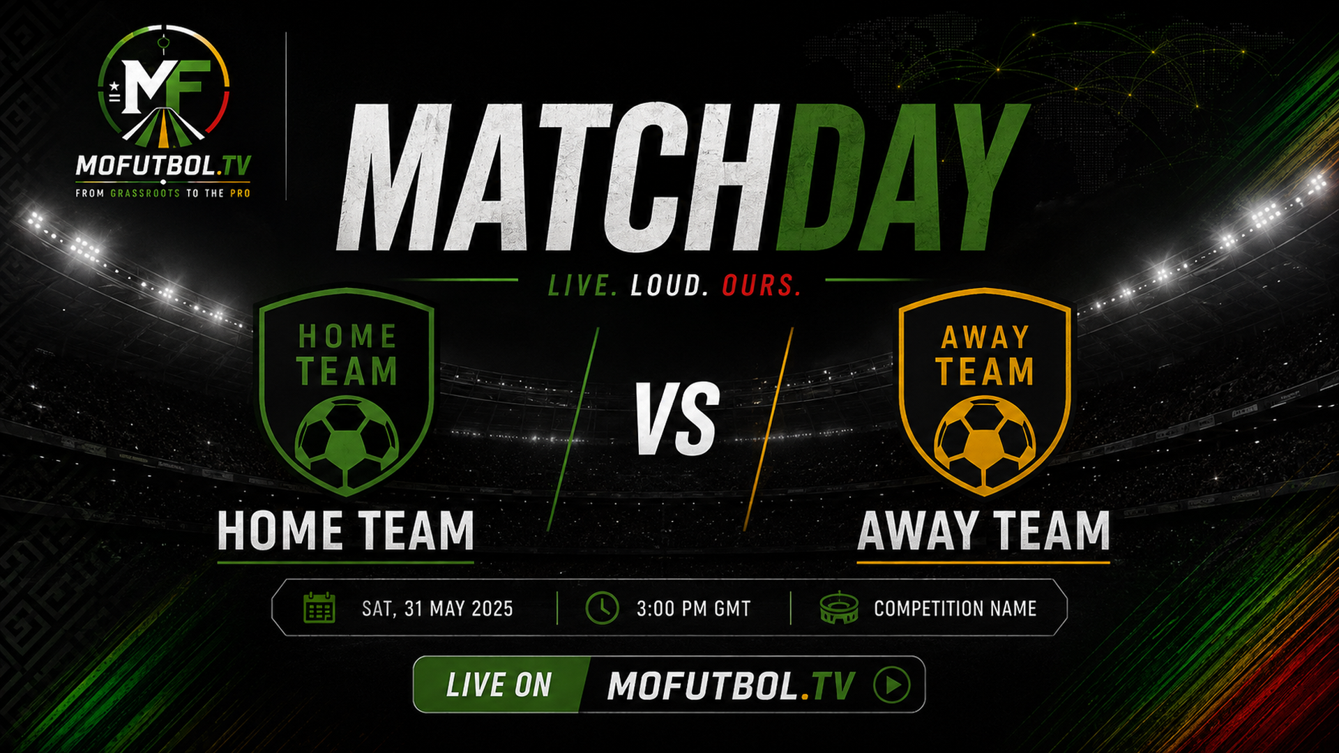 Matchday Brand V2 template
